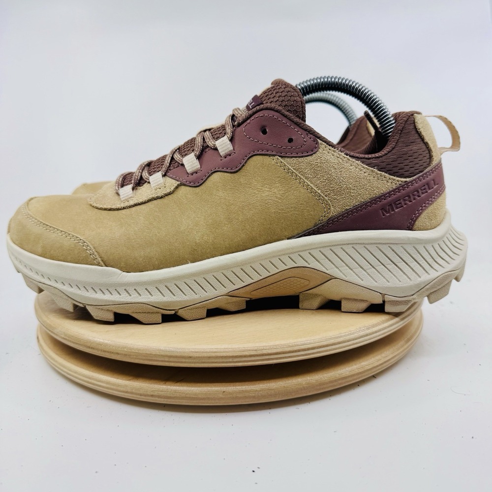 Merrell Speed Strike 2 LTR Hiking Shoes Womens 9 Tan Leather Trail Sample - Picture 4 of 9